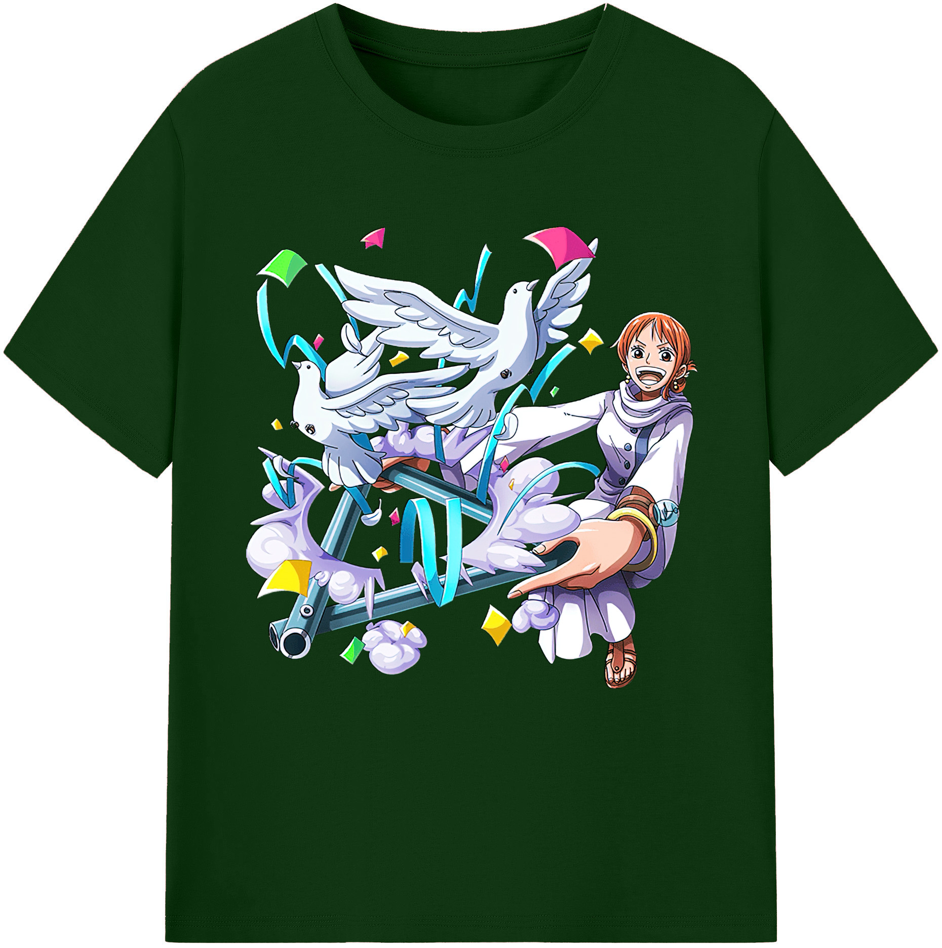 ワンピース ナミ ONE PIECE Nami 綿100％半袖Tシャツ（フロントプリント）